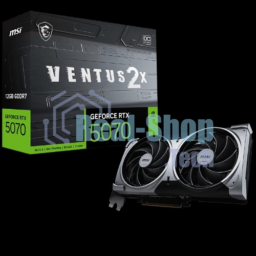 Видеокарта MSI RTX 5070 12G VENTUS 2X OC RTX 5070 PCI-E 5.0 GDDR7 2542/28000 HDMIx1 DPx3 HDCP Ret