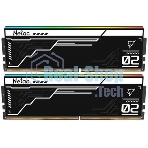 Оперативная память Netac Shadow II RGB, DDR5, 32GB (2x16GB), 6400 MHz, CL32, с радиатором, RGB, чёрный