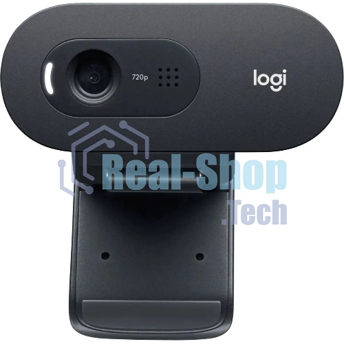Веб-камера Logitech C505e 1280x720, 30 кадр/с, USB Type-A, микрофон (шумоподавление), автоосвещение, универсальное крепление