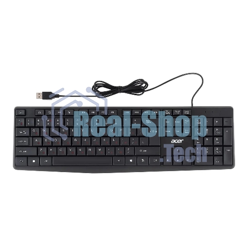 Клавиатура проводная Acer OKW121 (ZL.KBDEE.00B), USB, черный