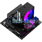 Кулер для процессора ID-COOLING SE-214-XT V2 LGA1851/1700/1200/115X/AM5/AM4 (16шт/кор, TDP 200W, PWM, 4 тепл.трубки прямого контакта, FAN 120мм, Random Spectrum Lighting) RET