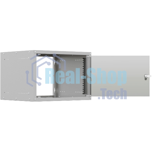 Шкаф коммутационный NTSS LIME (NTSS-WL6U5535GS) настенный 6U 550x350 мм пер. дв. стекл несъемн. бок. пан. 30 кг серый 8.3 кг 110 град. IP20