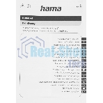 Кронштейн для телевизора Hama 00220855 черный/белый 19