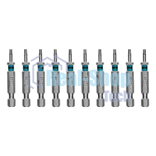 Бита Gross Torx 10х50 мм, сталь S2, шестигр., 10 шт.
