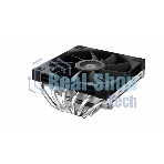 Кулер для процессора DEEPCOOL AN600 черный, 120 мм, алюминий, 1850 об/мин, 24.2 дБ, 4 pin, 180 Вт, 67 мм