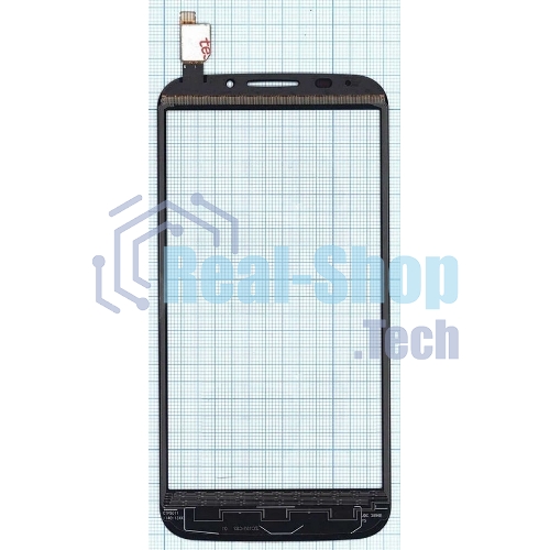 Сенсорное стекло (тачскрин) для Alcatel Pop S7 7045Y, черное