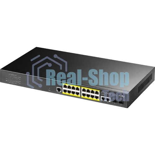 Коммутатор Cudy GS2018PS2-200W, 16×1 Гбит/с, 2×1 Гбит/с SFP