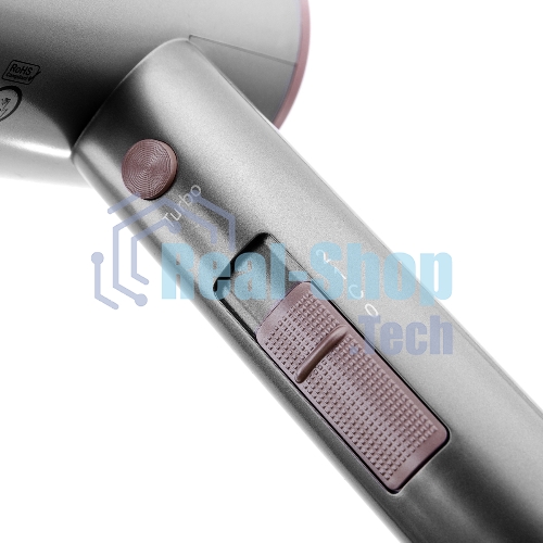 Фен BRAYER BR3022 серый/розовый, 1800 Вт