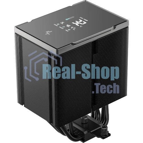 Кулер для процессора DEEPCOOL AK500 G2 DIGITAL NYX LGA1851/1700/1200/115X/AM5/AM4 (9шт/кор, TDP 240W, PWM, Fan 120мм, 5 тепл. Трубок, Copper Base, черный) RET (R-AK500G2-BKNNMN-GJD-1)
