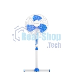 Вентилятор напольный Maxvi FS1645 white-blue