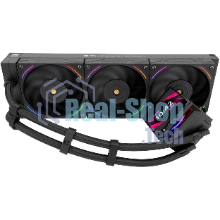 Водяное охлаждение для процессора Thermalright Hyper Vision 360 (360mm, LED, Black, ARGB/Fans: 3x120mm, 69CFM, 27dBA, 2150RPM/Pump height 68mm, 6400RPM, Rad thickness 27mm/S: 1700, 1200, 1851, 115X, 2011, 2066, AM5, AM4)