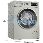 Стиральная машина Bosch WAN2821XME серебристый, загрузка фронтальная 8 кг, 1400 об/мин, класс A