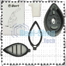 Отпариватель Bort Steam PowerPlus черный/голубой, 1300 Вт, 25 г/мин, 140 мл