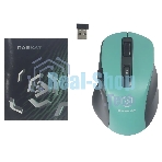 Мышь беспроводная Raskat M020W зеленый/черный, 2400 dpi, радиоканал, Bluetooth, USB, кнопки - 7