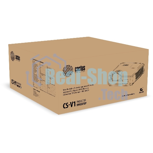 Проектор Cactus Bright CS-V1.WT 3LCD 4000Lm ANSI (1024x768) 30000:1 ресурс лампы:10000часов 1xUSB typeA 1xUSB typeB 2xHDMI 4кг