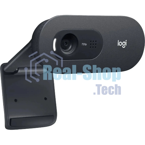 Веб-камера Logitech C505e 1280x720, 30 кадр/с, USB Type-A, микрофон (шумоподавление), автоосвещение, универсальное крепление
