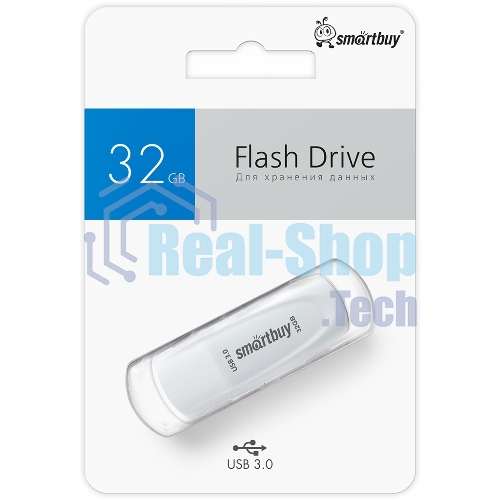 Флешка USB Smartbuy Scout white (SB032Gb3SCW), 32Gb, USB 3.0/3.1, R/W 110/40, белый