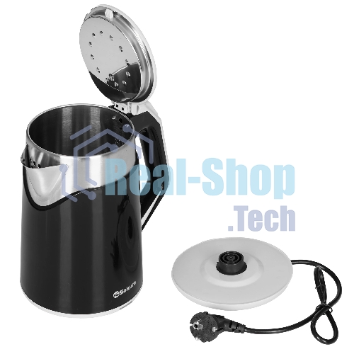 Чайник электрический SAKURA SA-2172BK 1.8 л, двухслойн черный