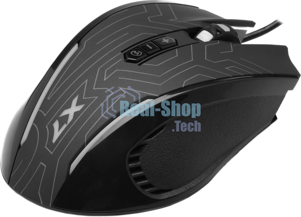 Мышь проводная A4Tech X87 черный, 2400 dpi, USB, кнопки - 8