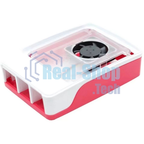 Пластиковый корпус RA795 для Raspberry Pi 5 c активным вентилятором