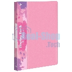Папка с 20 прозрачными вкладками Бюрократ Pastel PAST20PINK A4, пластик, 0.5мм, торцевой карман с бумажной вставкой, розовый