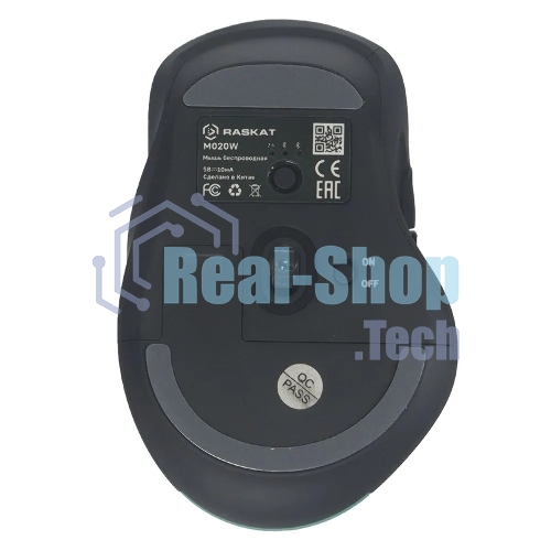Мышь беспроводная Raskat M020W зеленый/черный, 2400 dpi, радиоканал, Bluetooth, USB, кнопки - 7