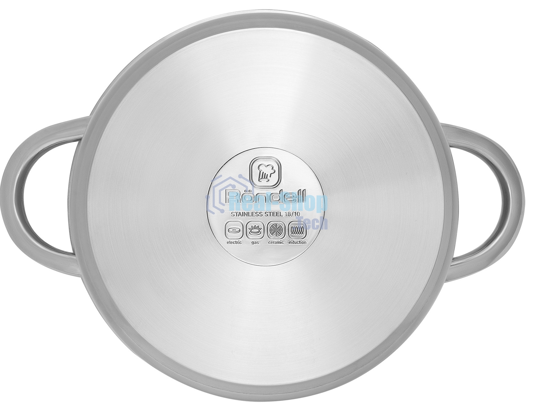 Кастрюля Rondell Point RDS-1312 4.8 л. d=24 см (с крышкой) сталь