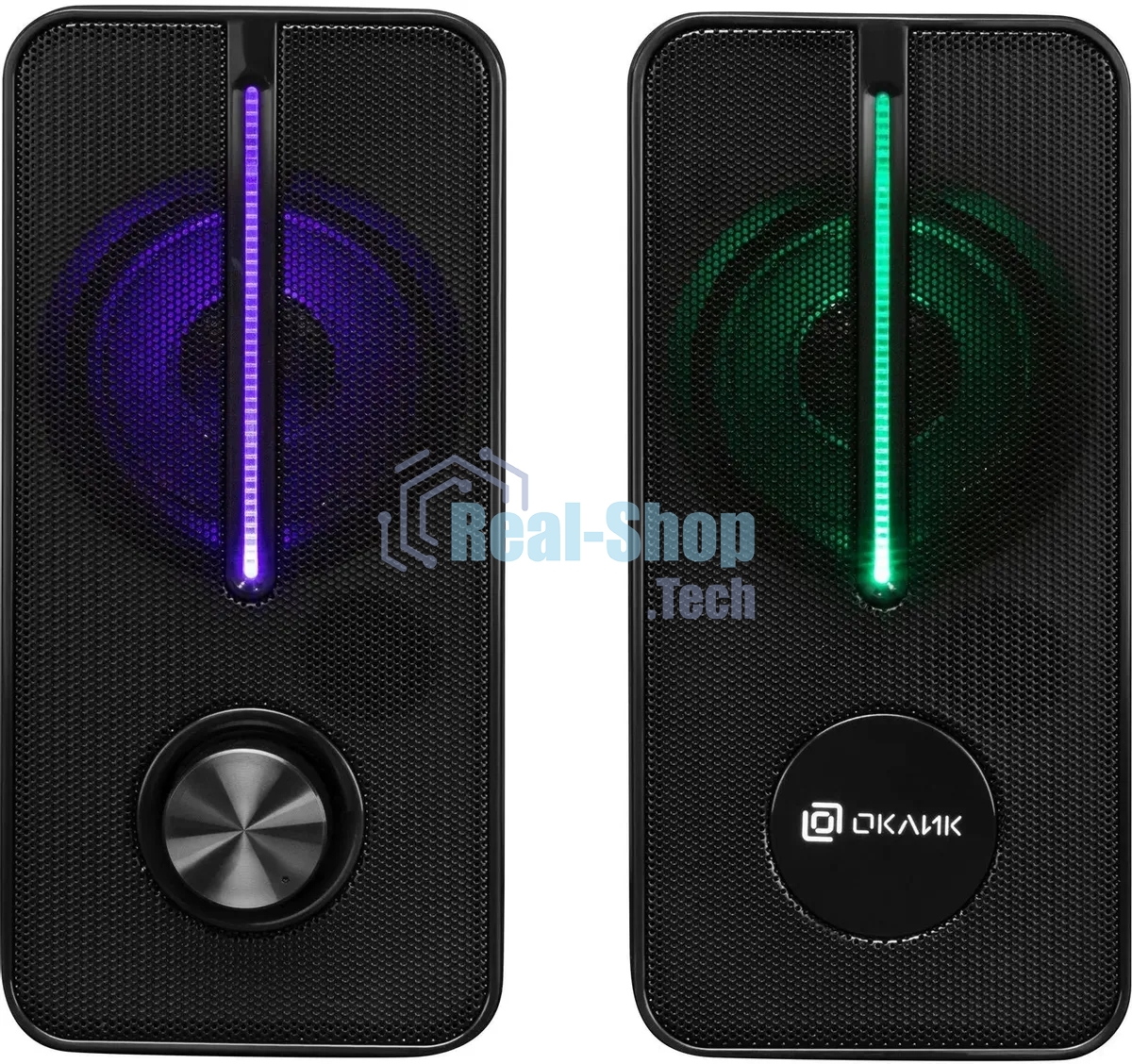 Акустическая система Оклик OK-120U 2.0 черный 6Вт
