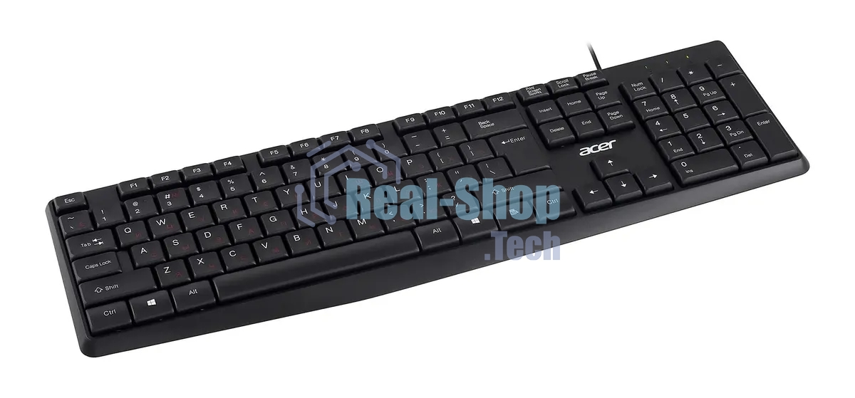 Клавиатура проводная Acer OKW121 (ZL.KBDEE.00B), USB, черный