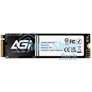 Накопитель SSD AGI AI828, 2Tb, PCIe 4.0 x4, M.2 2280, NVMe, R/W 7400/6700