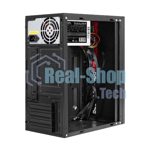 Компьютерный корпус Minitower ExeGate BAA-403-AAA400 (mATX, БП AAA400 с вент. 8см, 2*USB, HD Audio, черный)