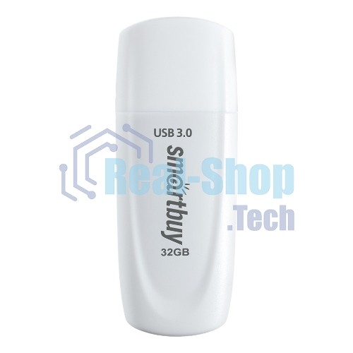 Флешка USB Smartbuy Scout white (SB032Gb3SCW), 32Gb, USB 3.0/3.1, R/W 110/40, белый