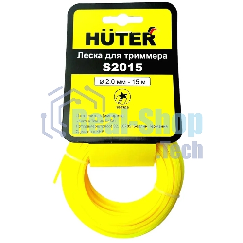 Леска для садовых триммеров Huter S2015 d=2мм L=15м для Huter GET-1200SL (71/1/10)