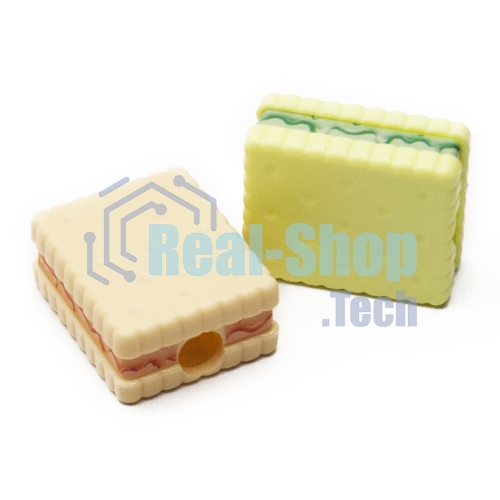 Точилка для карандашей ручная Silwerhof Cookies Монстрики, 1 отверстие, пластик, ассорти, туба