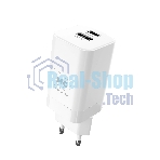 Сетевое зарядное устройство MORE CHOICE NC85a 1USB+1Type-C 3.0A PD 20W+QC3.0 Type-C Type-C, белый