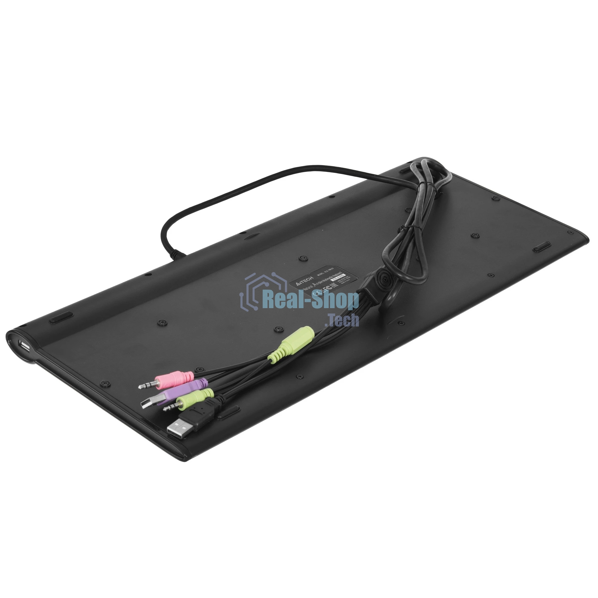 Клавиатура проводная A4Tech KLS-7MUU USB серебристый/черный
