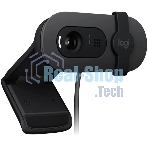Камера Web Logitech Brio 95 графитовый 2Mpix (1920x1080) USB2.0 с микрофоном для ноутбука (960-001583)