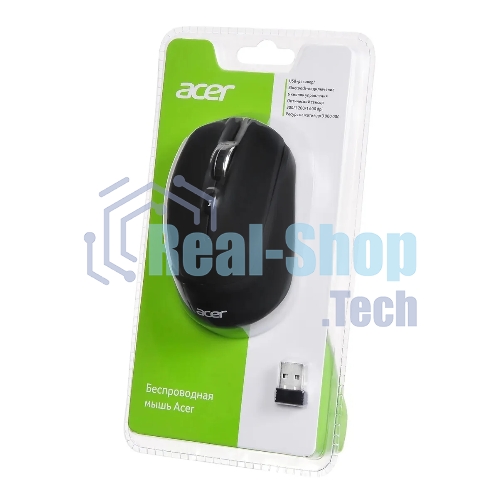 Мышь беспроводная Acer OMR050 черный, 1600 dpi, радиоканал, Bluetooth, USB, кнопки - 6