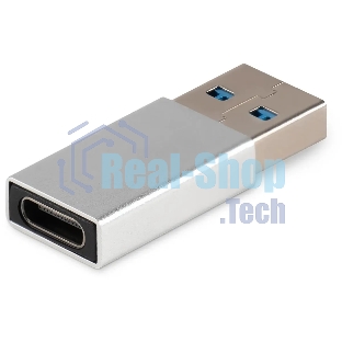Адаптер Buro ver3.0 USB A(m) USB Type-C (f) серебристый