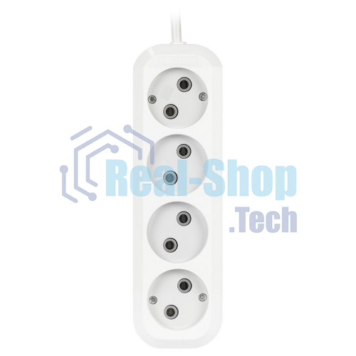 Удлинитель бытовой Smartbuy (SBE-10-4-05-N) 4 гнз х 5,0 м (10А/2.2кВт, ПВС 2х1.0)