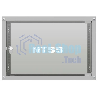 Шкаф коммутационный NTSS LIME (NTSS-WL6U5535GS) настенный 6U 550x350 мм пер. дв. стекл несъемн. бок. пан. 30 кг серый 8.3 кг 110 град. IP20