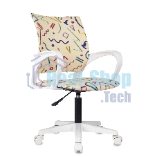 Кресло Domfy DK X-ROOM WH песочный Sticks 02 крестов. пластик пластик белый