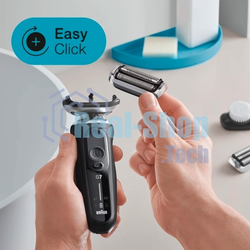 Электробритва сетчатая Braun Series 7 71-N1000S реж.эл.:3 питан.:аккум. черный