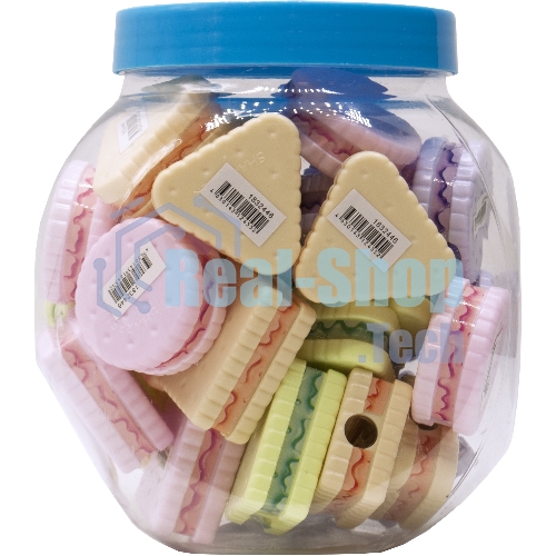 Точилка для карандашей ручная Silwerhof Cookies Монстрики, 1 отверстие, пластик, ассорти, туба
