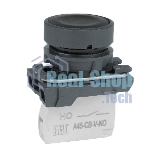 Кнопка КЭАЗ XB5AA21 OptiSignal D22 C5-P-210 черная пластик 1НО