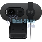 Камера Web Logitech Brio 95 графитовый 2Mpix (1920x1080) USB2.0 с микрофоном для ноутбука (960-001583)