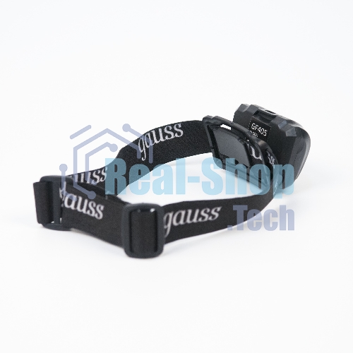 Фонарь налобный Gauss GFL405 черный 3Вт лам.:светодиодный (GF405)