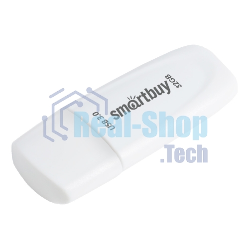 Флешка USB Smartbuy Scout white (SB032Gb3SCW), 32Gb, USB 3.0/3.1, R/W 110/40, белый