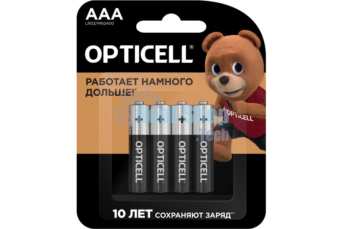 Батарея Opticell Basic LR03 AAA (4шт) блистер