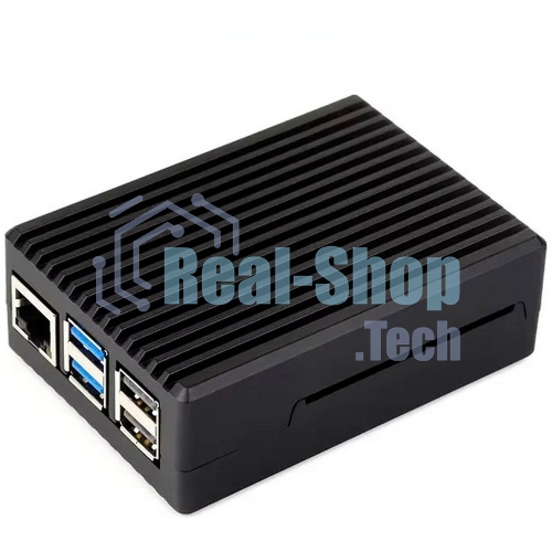 Металлический корпус RA794 для Raspberry Pi 5 c охлаждающим вентилятором